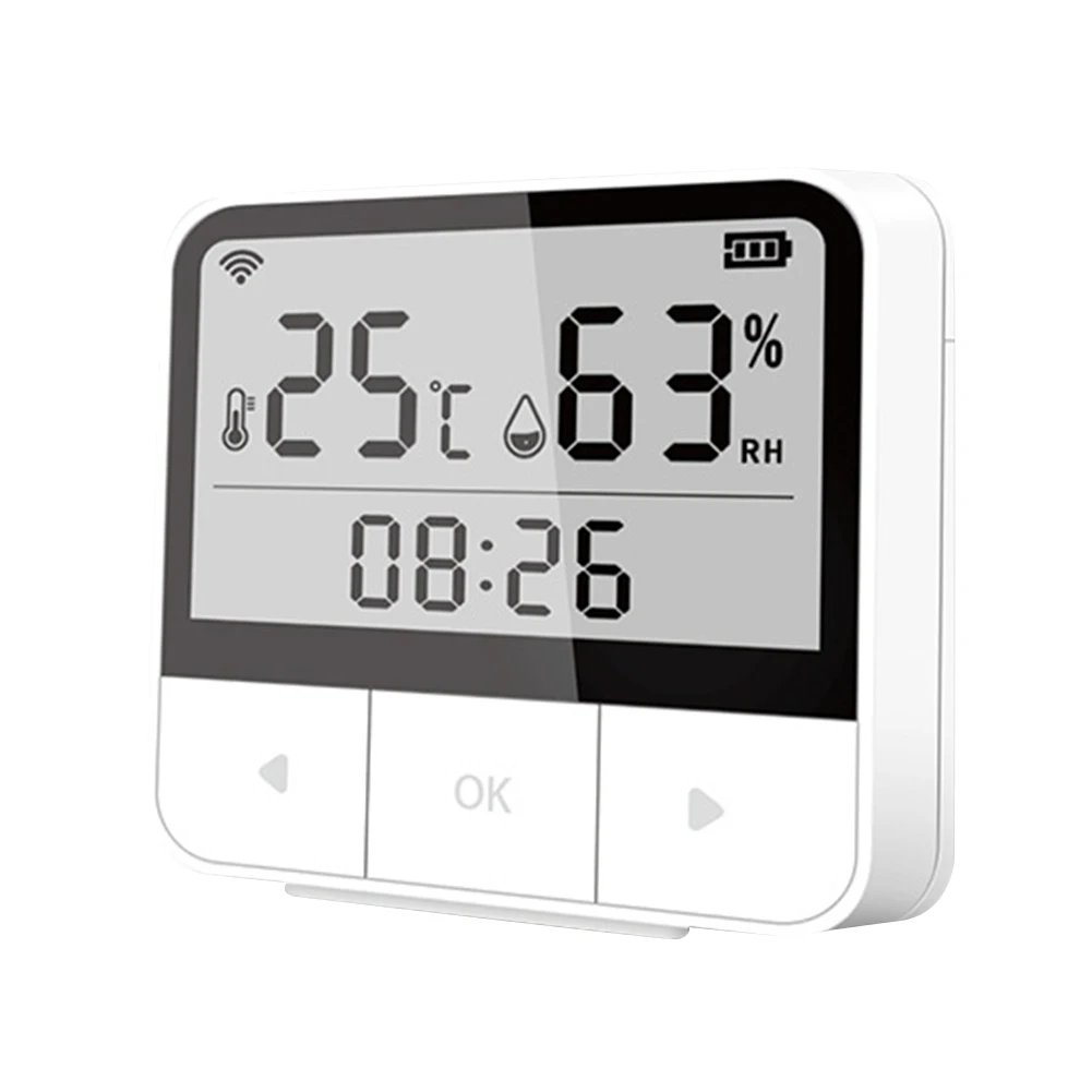 Durable High Accuracy Children Room Temperature Humidity Sensor LCD Display Multifunctional Smart WIFI Monitoring For Indoor
Durable High Accuracy Children Room Temperature Humidity Sensor LCD Display Multifunctional Smart WIFI Monitoring For Indoor
