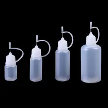Needle Tip Glue Bottle Plastic Dropper Bottle with Lid for Small Gluing Projects E74C