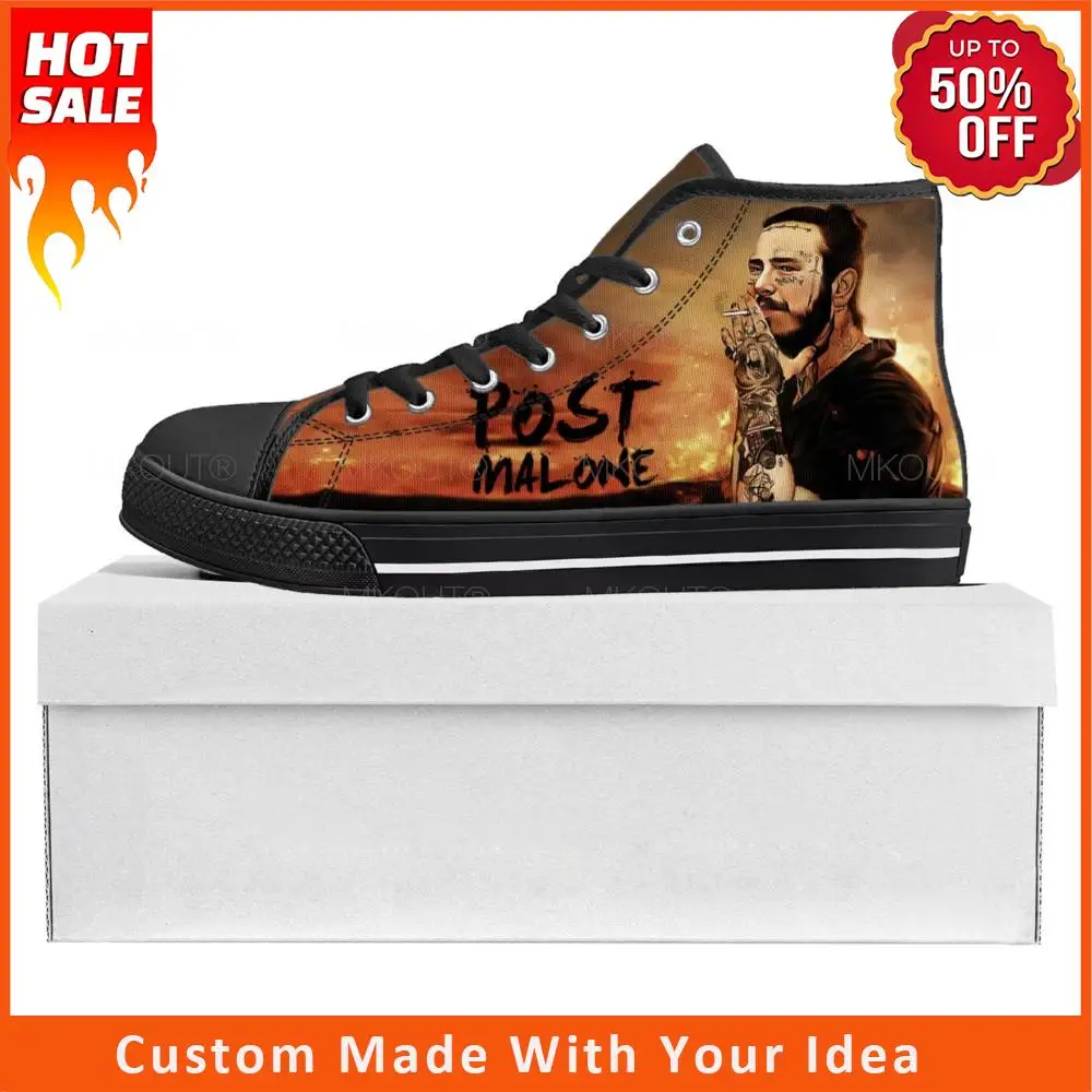 Высокие высококачественные кроссовки Post Malone Hot Singer, мужские и женские холщовые кроссовки для подростков, повседневная обувь для пар, черная ...
Высокие высококачественные кроссовки Post Malone Hot Singer, мужские и женские холщовые кроссовки для подростков, повседневная обувь для пар, черная ...