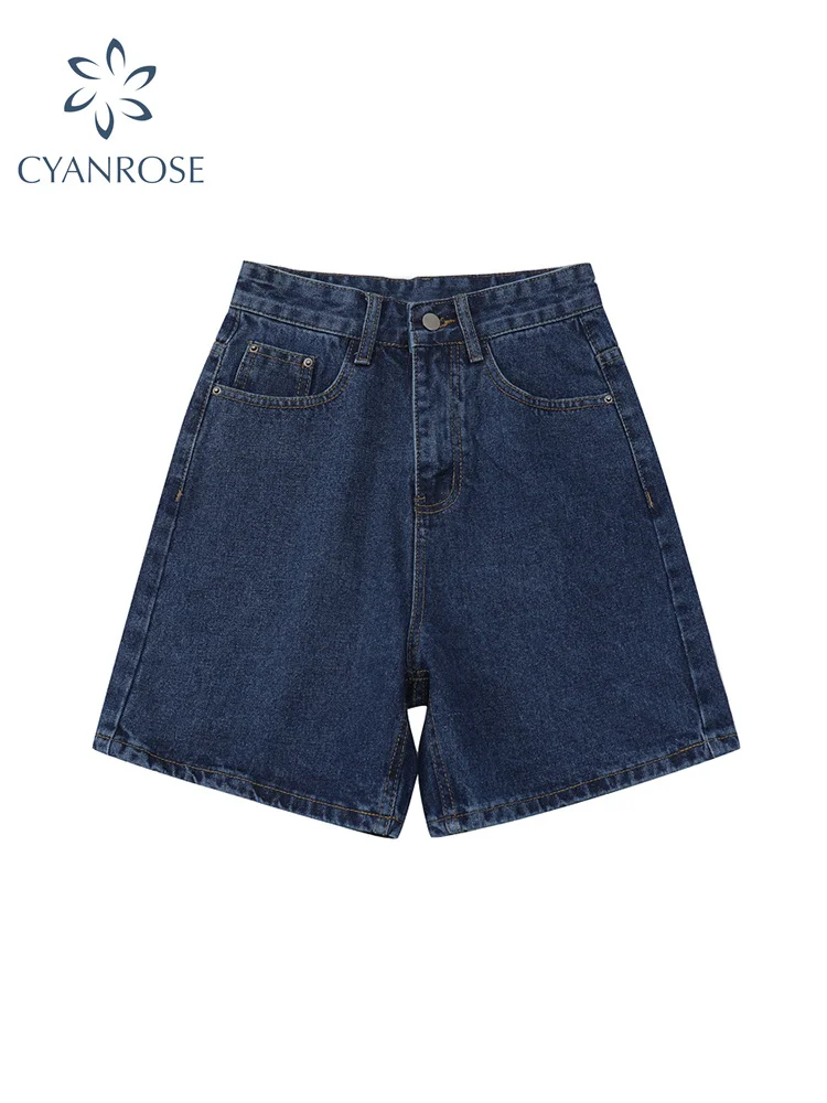 Women High Waist Wide Leg Denim Shorts Casual Female Solid Streetwear Knee-length Stright Jeans Bermuda Shorts 2022 New Summer
Women High Waist Wide Leg Denim Shorts Casual Female Solid Streetwear Knee-length Stright Jeans Bermuda Shorts 2022 New Summer