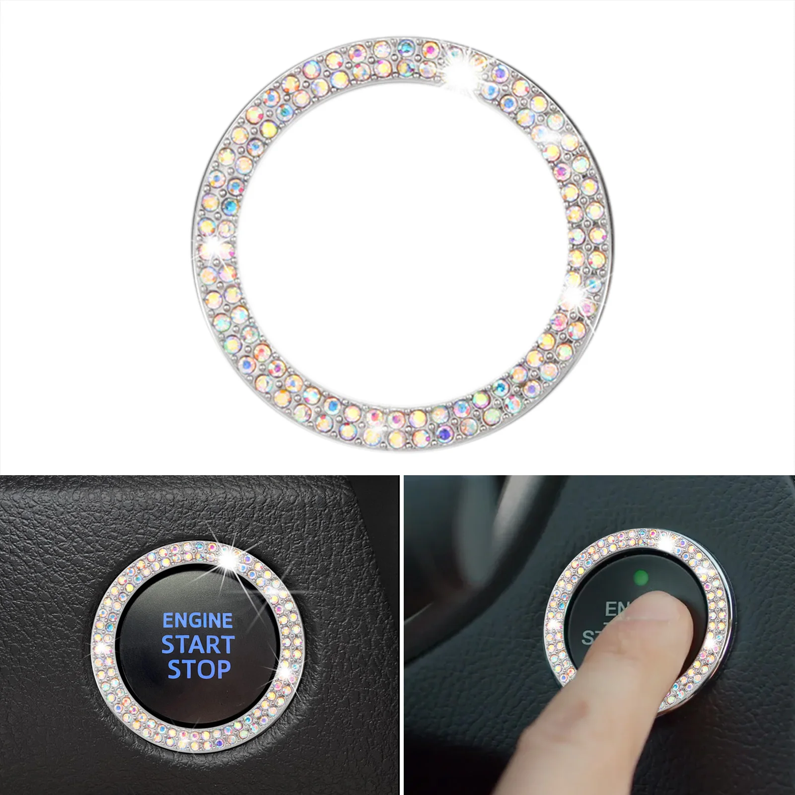 Декоративные кольца для запуска и остановки двигателя автомобиля, блестящие Кристальные разразразы, накладка кнопки запуска двигателя авт...
Декоративные кольца для запуска и остановки двигателя автомобиля, блестящие Кристальные разразразы, накладка кнопки запуска двигателя авт...