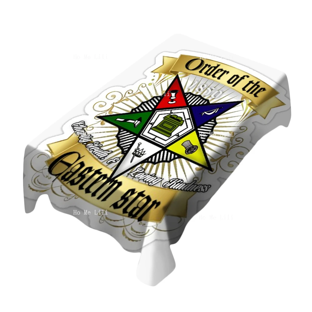 OES Style Order Of The Eastern Star Emblem Logo Sistar Freemason Rectangle Tablecloth By Ho Me Lili For Tabletop Decor
OES Style Order Of The Eastern Star Emblem Logo Sistar Freemason Rectangle Tablecloth By Ho Me Lili For Tabletop Decor