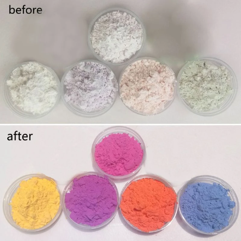 

H9ED 5 Colors Change Pigment Photochromic Expose to Sunlight Reactive Powder UV Color Resin Colorants for DIY Jewelry Making