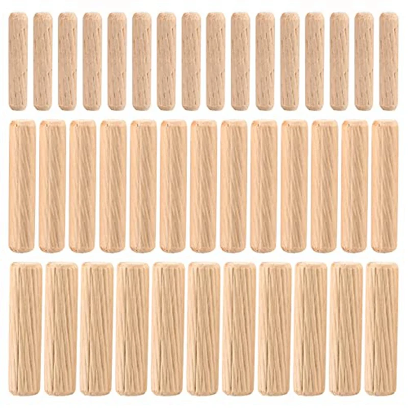 90 PCS Wooden Dowel Pins Straight Groove Wooden Dowel Pins With Beveled Ends Tapered For Furniture Door, M6 M8 M10
90 PCS Wooden Dowel Pins Straight Groove Wooden Dowel Pins With Beveled Ends Tapered For Furniture Door, M6 M8 M10
