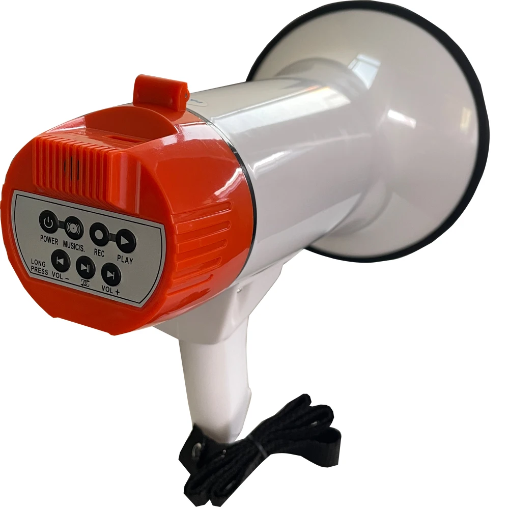 Portable 30-watt handheld microphone with 200-second recording and broadcasting horn speaker
Portable 30-watt handheld microphone with 200-second recording and broadcasting horn speaker
