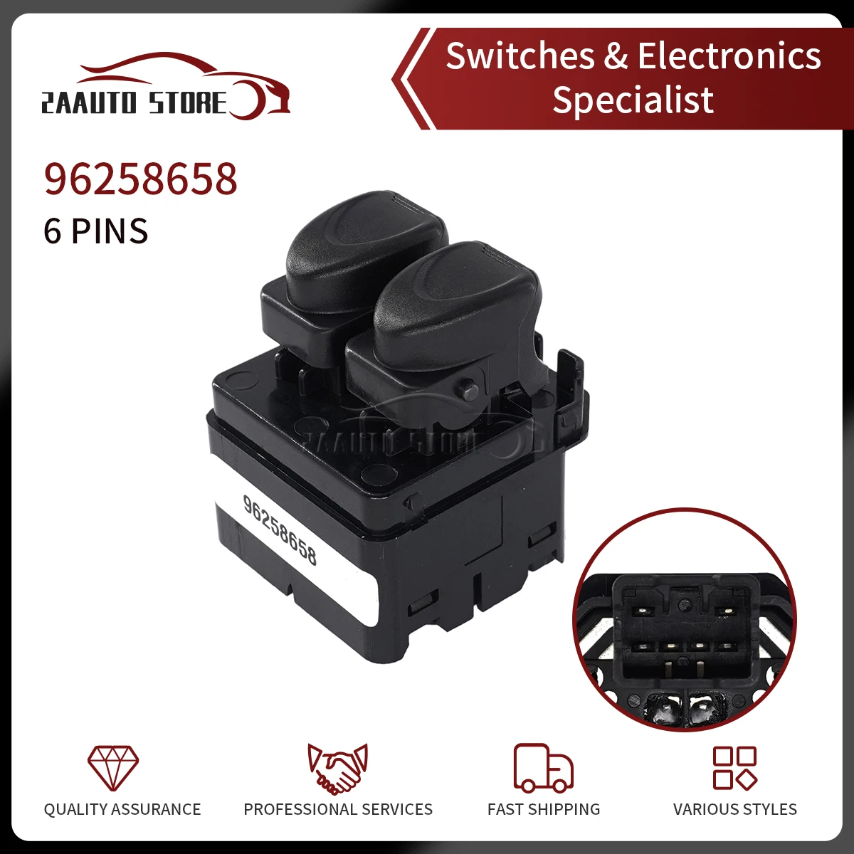 Electric Power Master Car Window Lifter Control Switch 96258658 For General Motor Spark 2005-2010 For Daewoo Matiz 1998-2015
Electric Power Master Car Window Lifter Control Switch 96258658 For General Motor Spark 2005-2010 For Daewoo Matiz 1998-2015
