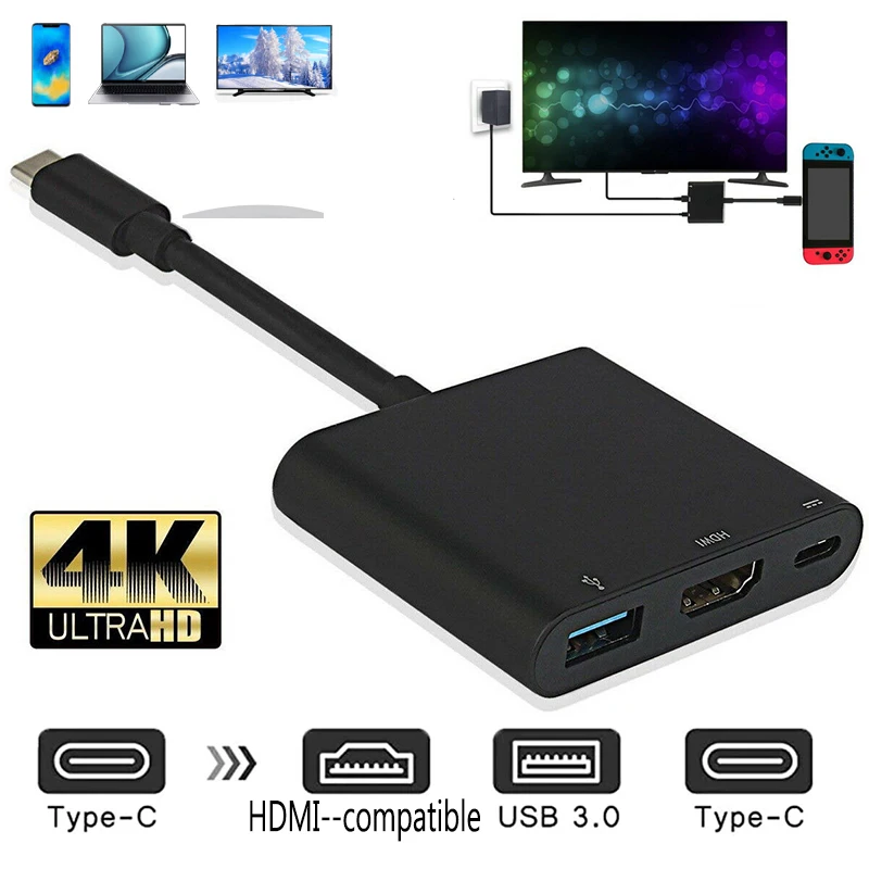 USB 3.0 port Adapter USB Type C Hub HDMI-compatible 4K support for Samsung Dex mode USB-C Dock with PD for MacBook Laptop Phone
USB 3.0 port Adapter USB Type C Hub HDMI-compatible 4K support for Samsung Dex mode USB-C Dock with PD for MacBook Laptop Phone