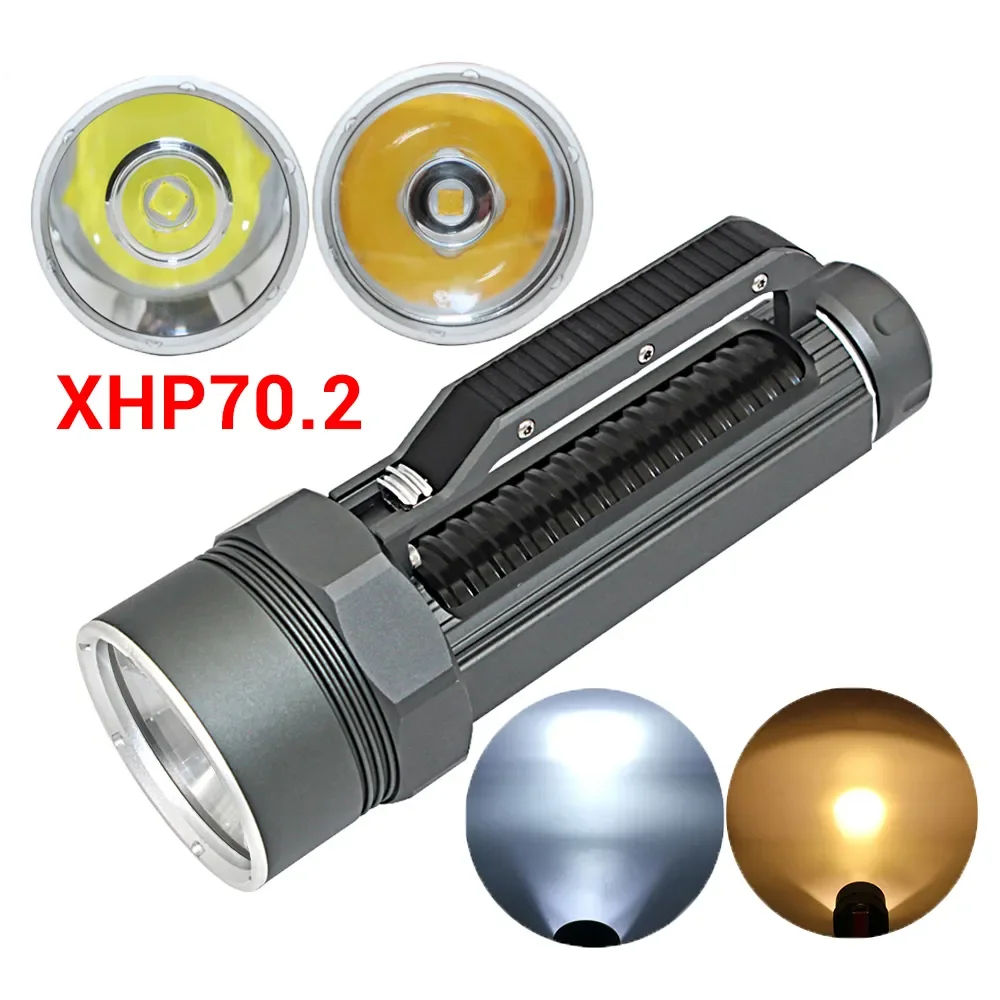 Новинка, портативный светодиодный фонарик для дайвинга XHP70.2, тактический подводный фонарик 32650, Водонепроницаемость 100 м, Высококачественна...
Новинка, портативный светодиодный фонарик для дайвинга XHP70.2, тактический подводный фонарик 32650, Водонепроницаемость 100 м, Высококачественна...