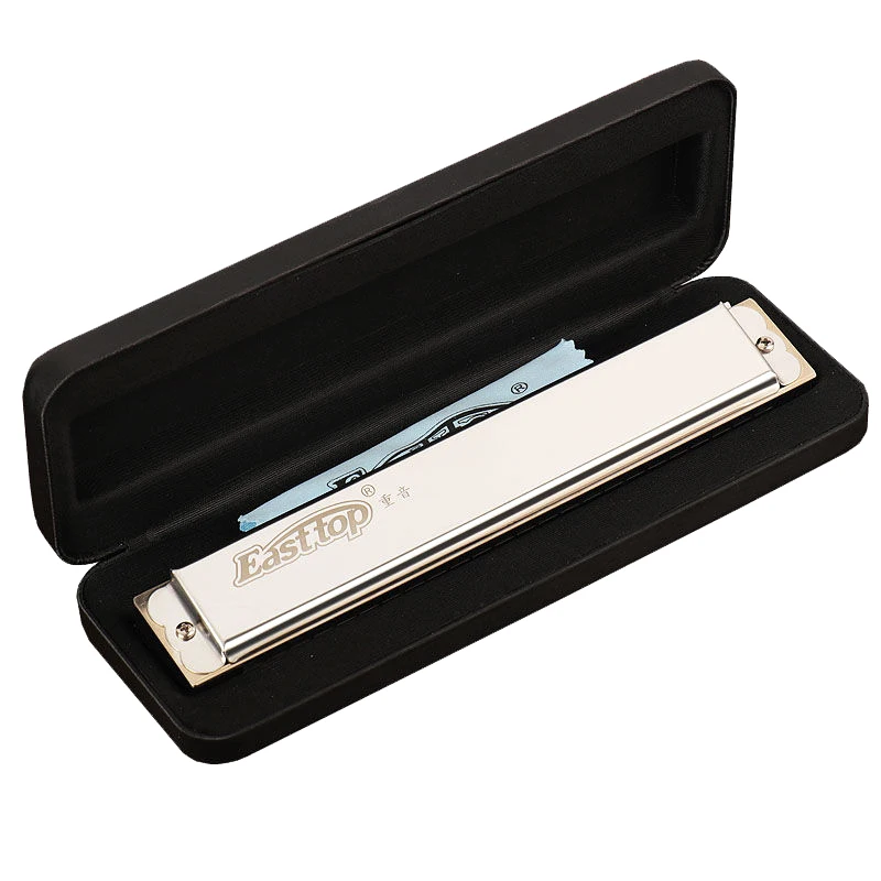 Easttop Accent Harmonica 28 Holes Professional Mouth Organ harp East top Instrumentos Key C Music Instruments T28-3 Silver Gold
Easttop Accent Harmonica 28 Holes Professional Mouth Organ harp East top Instrumentos Key C Music Instruments T28-3 Silver Gold