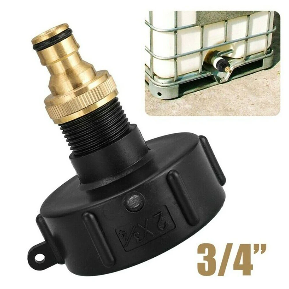 

IBC Adapter 3/4in Adapter Valve Fitting Faucet For 640L - 1000L Container Tank Thread S60X6 IBC Tank Tap Rainwater Connecter