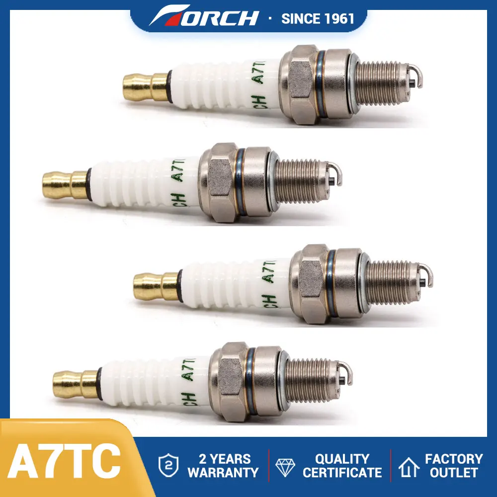 4PCS Spark Plug TORCH A7TC Replace for Candle C7HSA for Denso U22FS-U for HONDA 98056-57713 for YAMAHA 94701-00254 94703-00254
4PCS Spark Plug TORCH A7TC Replace for Candle C7HSA for Denso U22FS-U for HONDA 98056-57713 for YAMAHA 94701-00254 94703-00254
