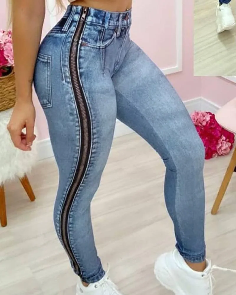 Women Slim Skinny Jeans Denim Pencil Pants High Waist Zipper Design Skinny Jeans Summer Spring Bleached Y2K Sexy
Women Slim Skinny Jeans Denim Pencil Pants High Waist Zipper Design Skinny Jeans Summer Spring Bleached Y2K Sexy