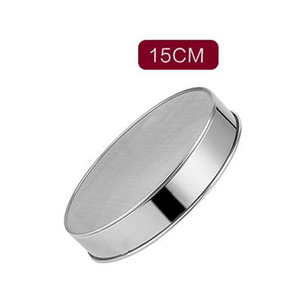 Stainless Steel 40 Mesh Bottom Mesh Flour Sieve Rice Sieve Thickened 15CM~30CM Rice Flour Sieve Kitchen Baking Mesh Sieve Gadget
Stainless Steel 40 Mesh Bottom Mesh Flour Sieve Rice Sieve Thickened 15CM~30CM Rice Flour Sieve Kitchen Baking Mesh Sieve Gadget