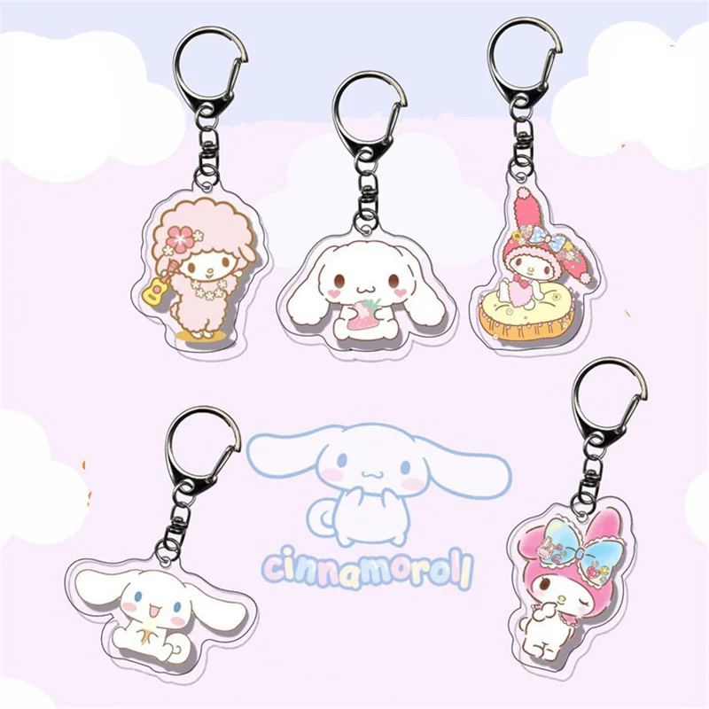 Kawaii Sanrio Kuromi Keychain Anime Cute Cartoon Cinnamoroll My Melody Girly Heart Bag Pendant Toy for Girls Christmas Gift
Kawaii Sanrio Kuromi Keychain Anime Cute Cartoon Cinnamoroll My Melody Girly Heart Bag Pendant Toy for Girls Christmas Gift
