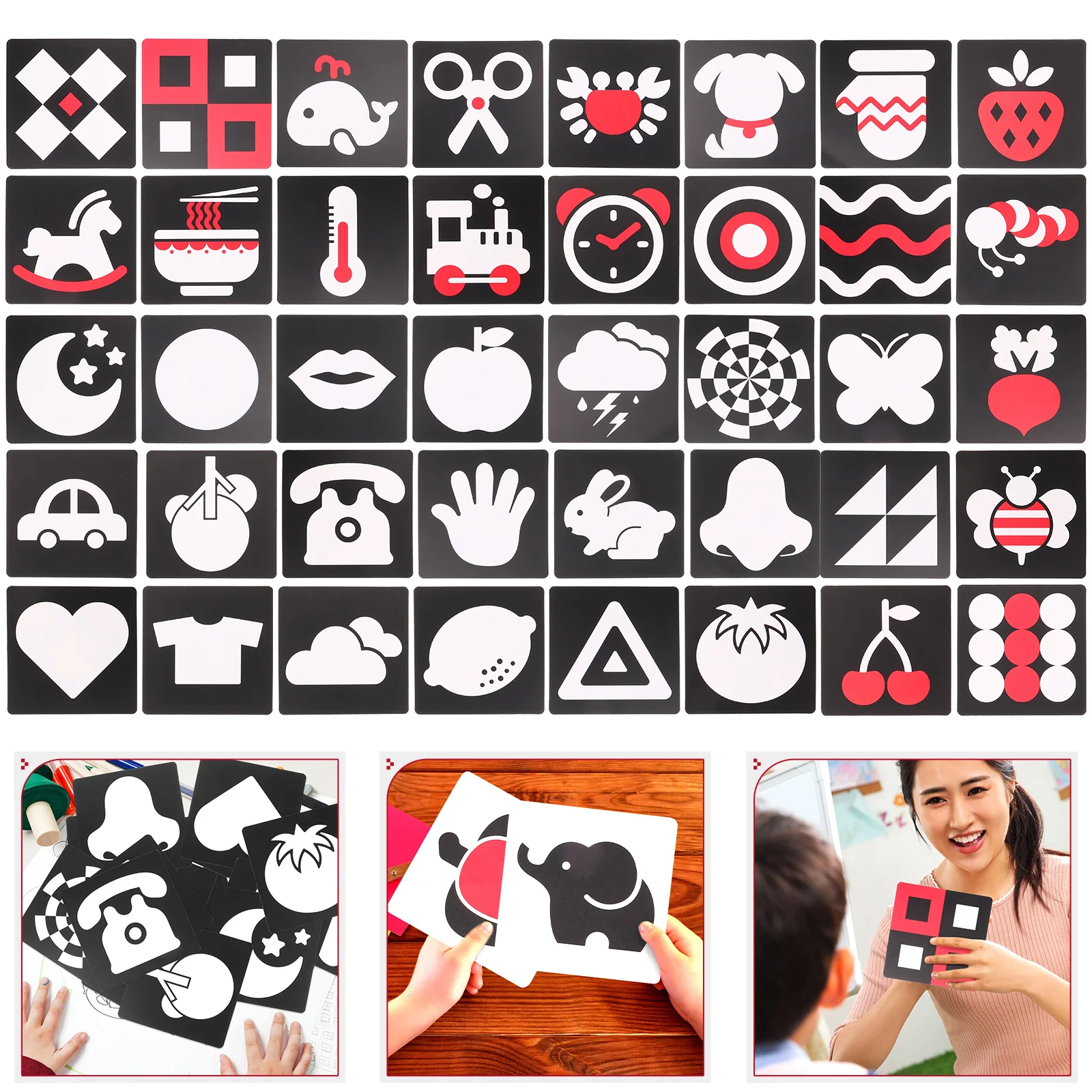 2 Sets Baby Toy 3 Month Old Toys Babies Activity Cards Black White Infants Flashcards Newborns Paper
2 Sets Baby Toy 3 Month Old Toys Babies Activity Cards Black White Infants Flashcards Newborns Paper