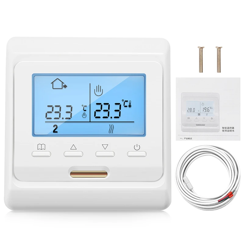 16A 230V LCD Programmable Warm Floor Heating Room Thermostat Thermoregulator Temperature Controller Manual Mechanical
16A 230V LCD Programmable Warm Floor Heating Room Thermostat Thermoregulator Temperature Controller Manual Mechanical