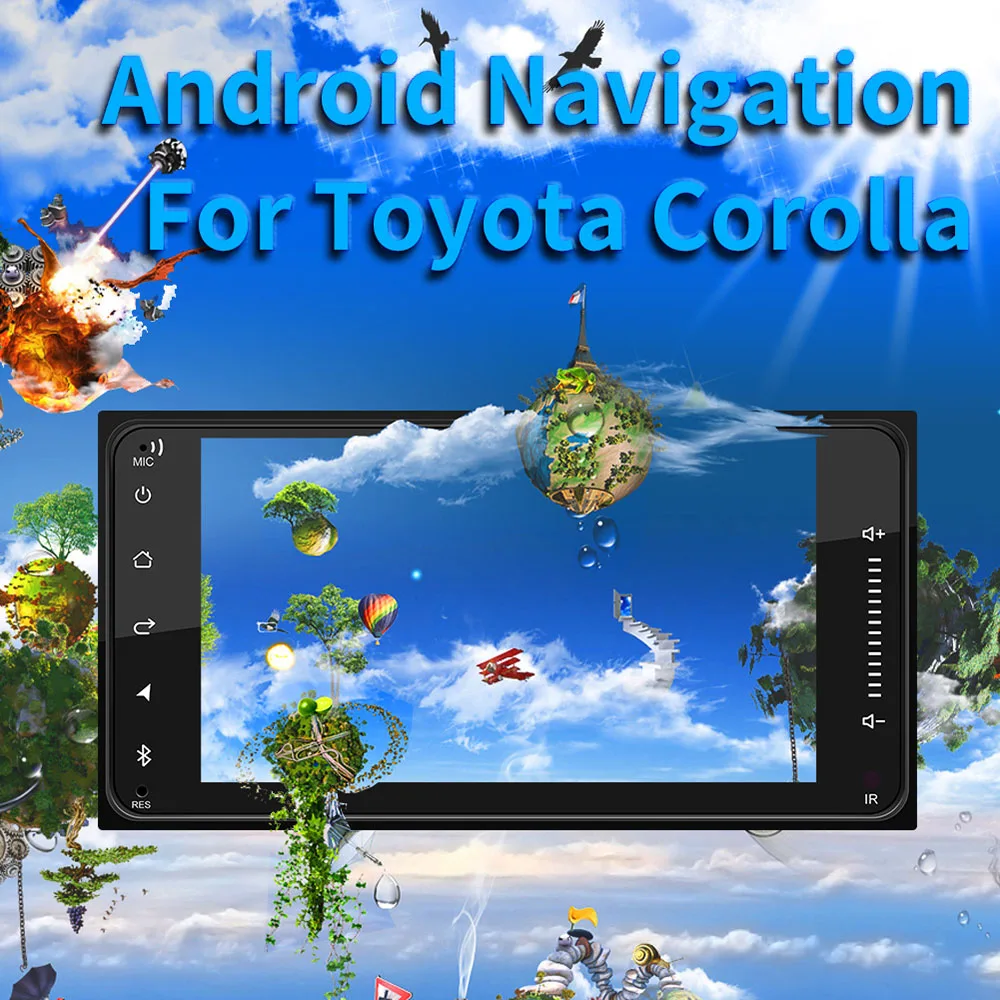 2DIN 7 Inch Car Radio Android 9.1 Touch Screen 1080P Car Stereo Radio Player GPS Navigation For Toyota Corolla
2DIN 7 Inch Car Radio Android 9.1 Touch Screen 1080P Car Stereo Radio Player GPS Navigation For Toyota Corolla