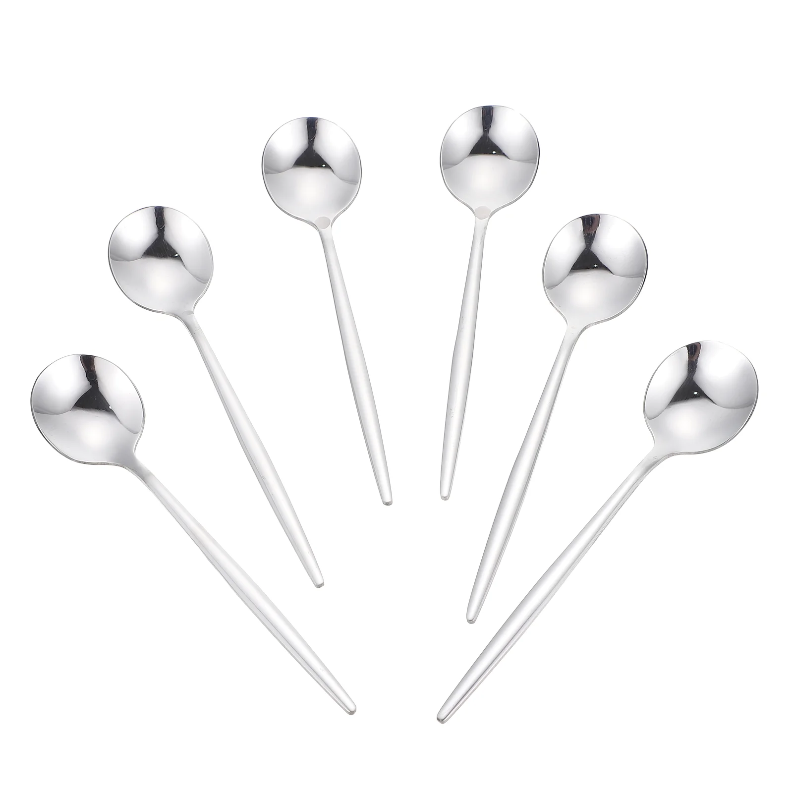 6Pcs Spoons Multifunctional Soup Spoons Western Spoons Household Eating Spoons for Home Restaurant
6Pcs Spoons Multifunctional Soup Spoons Western Spoons Household Eating Spoons for Home Restaurant