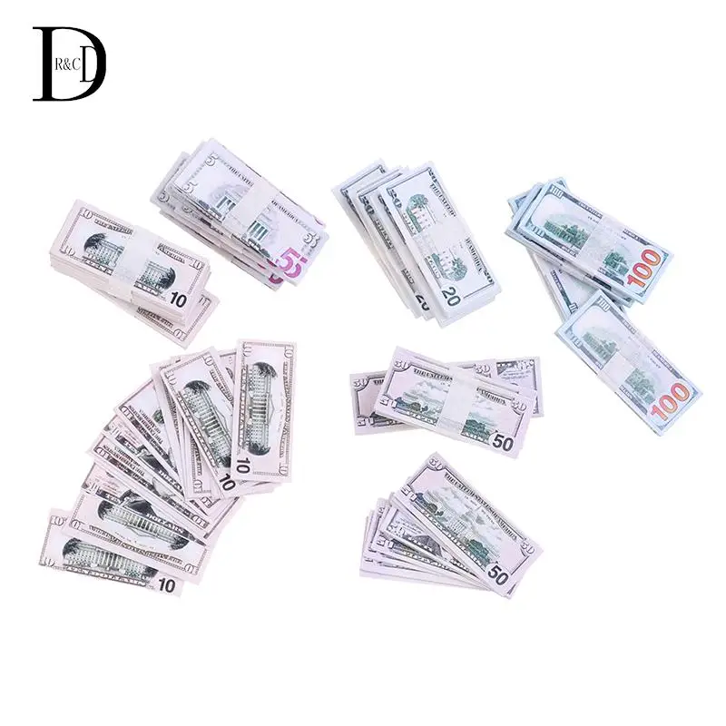 Креативные миниатюрные банкноты в масштабе 1/12 в долларах евро, детские игрушки, подарки, Миниатюрные аксессуары для кукольного домика 
Креативные миниатюрные банкноты в масштабе 1/12 в долларах евро, детские игрушки, подарки, Миниатюрные аксессуары для кукольного домика