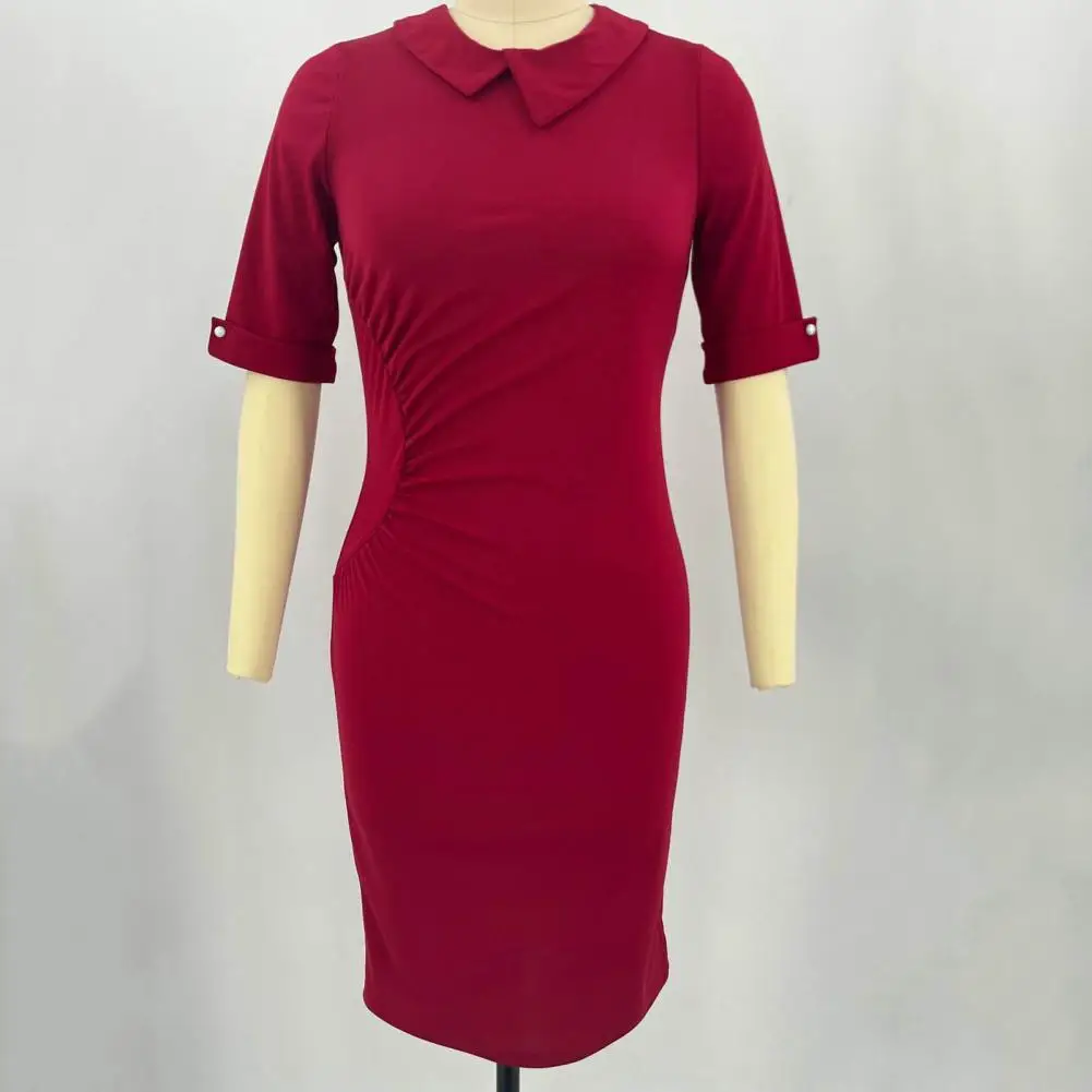 Trendy Bodycon Dress Solid Color Anti-Pilling Elegant Hip Wrap Shirring Blazer Dress Anti-fade Pencil Dress Daily Clothing
Trendy Bodycon Dress Solid Color Anti-Pilling Elegant Hip Wrap Shirring Blazer Dress Anti-fade Pencil Dress Daily Clothing