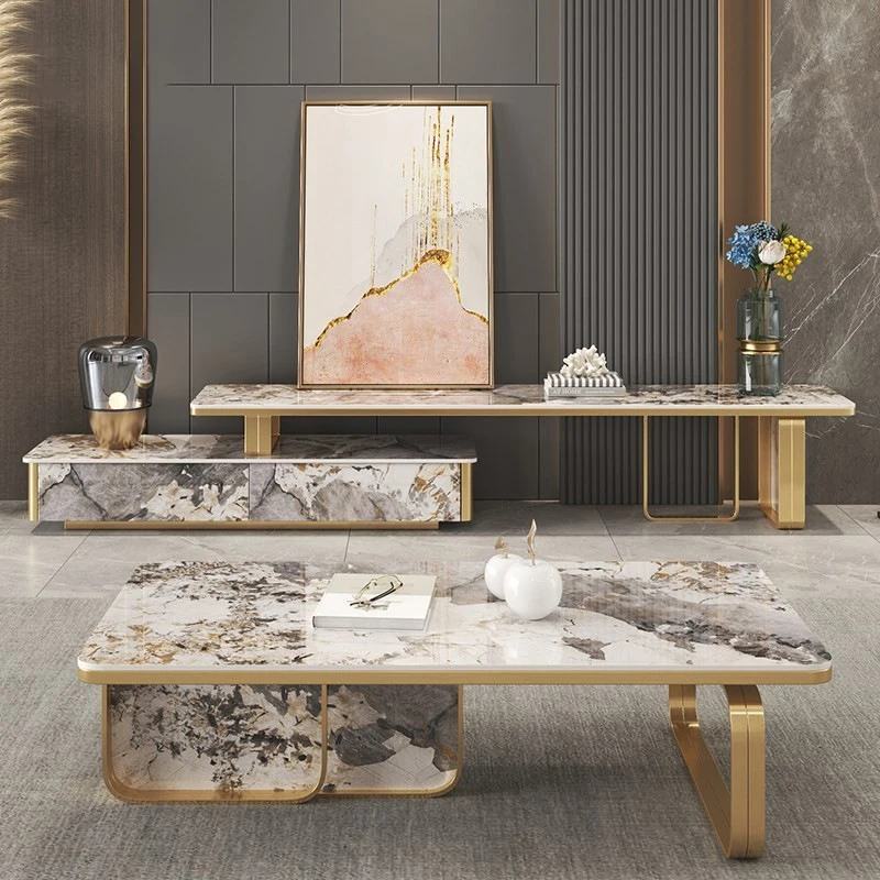 Stone Plate Coffee Table TV Cabinet Combination Living Room Light Luxury Small Apartment Home Nordic Style Bright Surface
Stone Plate Coffee Table TV Cabinet Combination Living Room Light Luxury Small Apartment Home Nordic Style Bright Surface