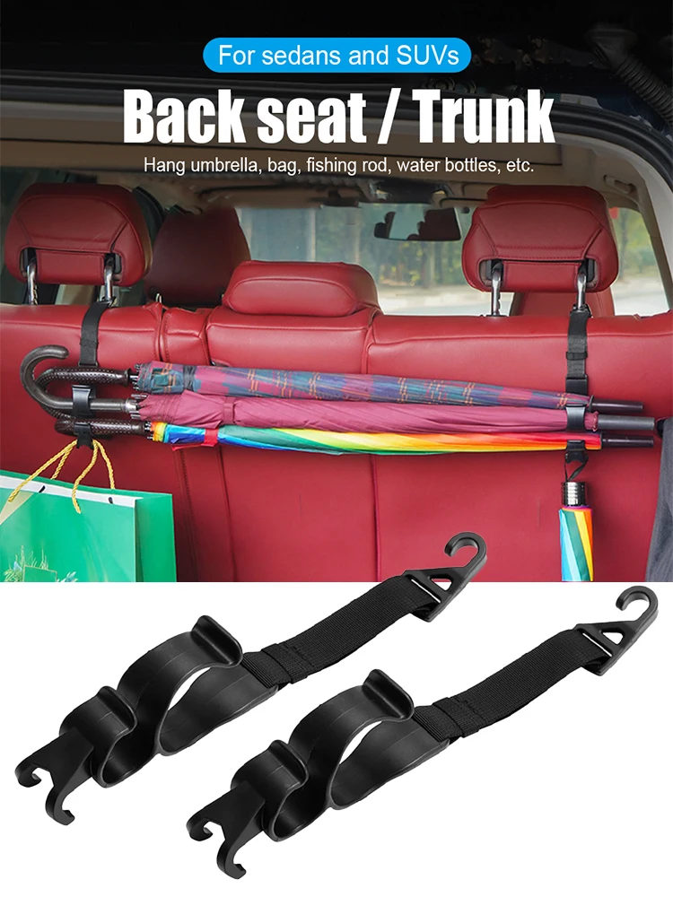 2pcs Car Back Seat Hook Multi-function Rear Seat Headrest Hanging Hook Umbrella Holder Seat Back Storage Interior Organizer
2pcs Car Back Seat Hook Multi-function Rear Seat Headrest Hanging Hook Umbrella Holder Seat Back Storage Interior Organizer