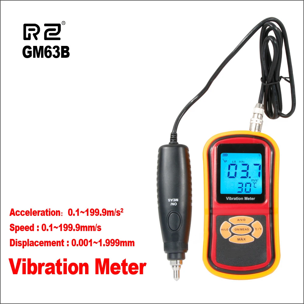 RZ Vibration Meter High Precision Ultrasonic Vibration Analyzer Measure Range 0.1-199.9m/s Handheld Digital Vibration Vibrators
RZ Vibration Meter High Precision Ultrasonic Vibration Analyzer Measure Range 0.1-199.9m/s Handheld Digital Vibration Vibrators