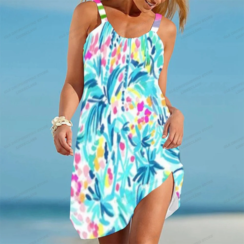 Women Floral Print Maxi Dress Casual Loose O-Neck Sleeveless Ankle-length Vestidos Spring Summer Elegant Holiday Shirt 2023 New
Women Floral Print Maxi Dress Casual Loose O-Neck Sleeveless Ankle-length Vestidos Spring Summer Elegant Holiday Shirt 2023 New
