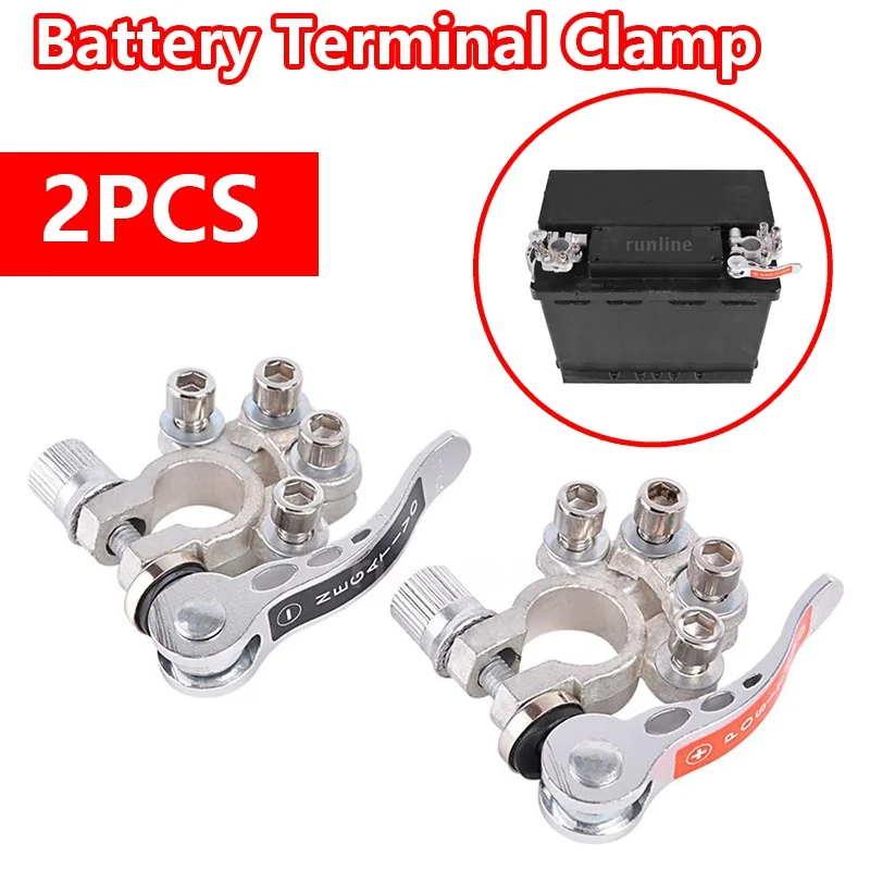 2Pcs Car Battery Terminal Clamp Tin Battery Connector Clip Automobile Battery Pile Heads Battery Main Cable Post Terminal
2Pcs Car Battery Terminal Clamp Tin Battery Connector Clip Automobile Battery Pile Heads Battery Main Cable Post Terminal