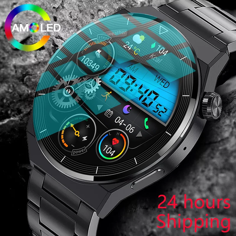 

Смарт-часы для мужчин и женщин Huawei Xiaomi GT3 Pro AMOLED HD экран пульсометр Bluetooth Вызов IP68 водостойкие умные часы 2023