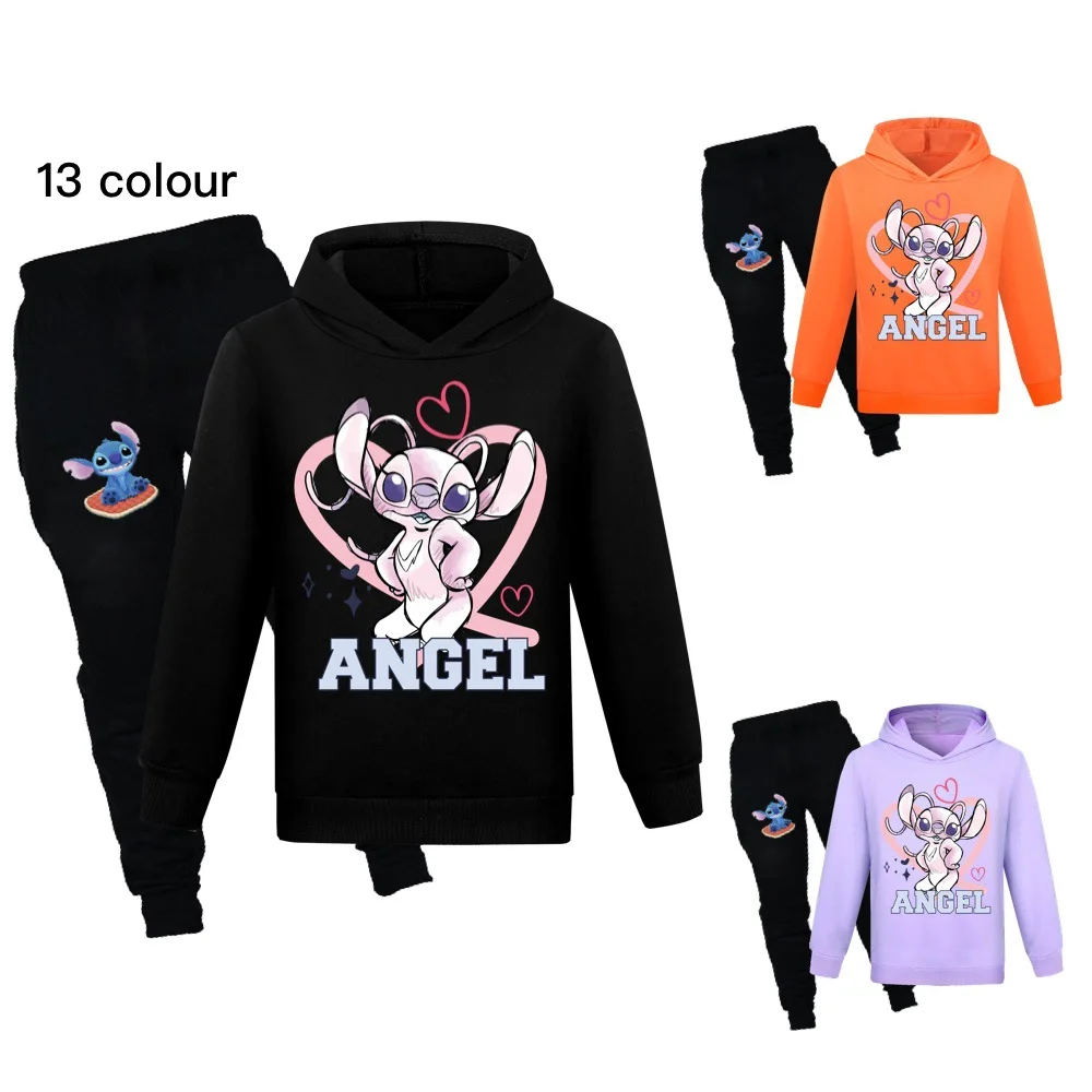 Disney Stitch Kids Clothing Sets Spring Autumn Outfits Baby Girls Boy Hoodie+Pants 2pcs Tracksuit Children Clothes Sport Suit
Disney Stitch Kids Clothing Sets Spring Autumn Outfits Baby Girls Boy Hoodie+Pants 2pcs Tracksuit Children Clothes Sport Suit