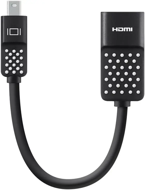 

Belkin Cabo Mini DisplayPort para HDMI de 1 8 m \u2013 Compatível com monitores 4K \u2013 Cabo HDMI para Displayport \u2013 Cab