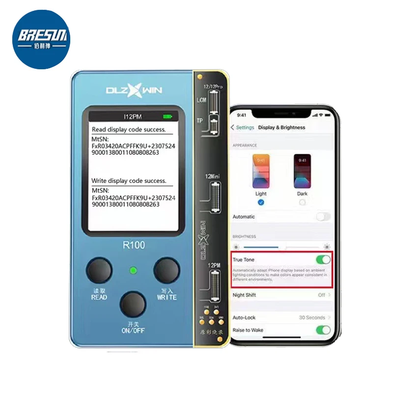 Многофункциональный ремонтный тестер DL R100 для iPhone 12 11 PRO 8 PLUS X XS MAX, первичное восстановление цвета экрана
Многофункциональный ремонтный тестер DL R100 для iPhone 12 11 PRO 8 PLUS X XS MAX, первичное восстановление цвета экрана