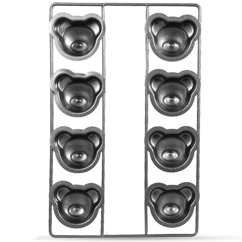 Pan Shape 8 Home Baking Muffin Carbon Madeleine Bear Decoration Cavity Bakeware Animal Baking Cartoon Tool Cakes Mold Steel
Pan Shape 8 Home Baking Muffin Carbon Madeleine Bear Decoration Cavity Bakeware Animal Baking Cartoon Tool Cakes Mold Steel