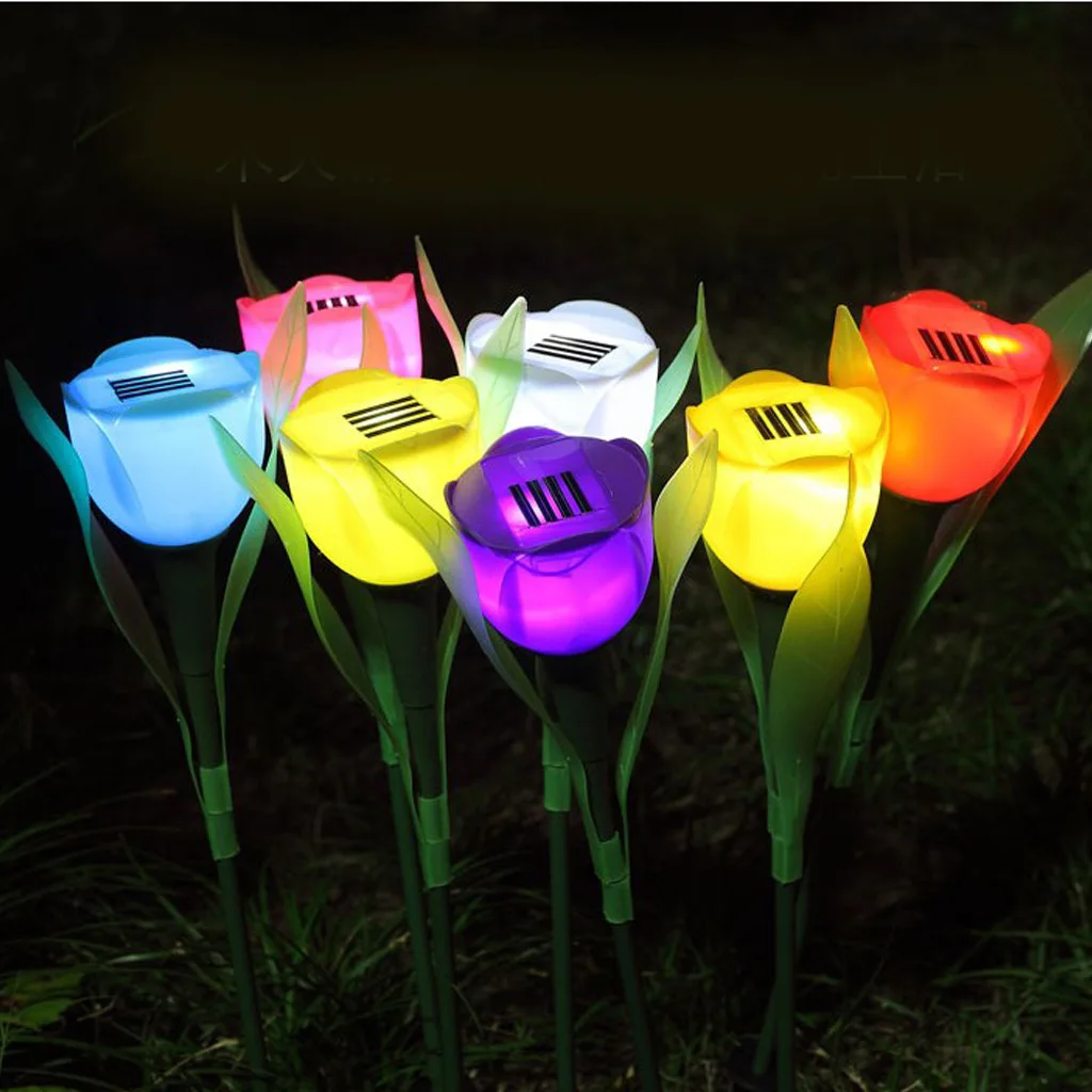 Multi-Color Outdoor Garden LED Solar Powered Light Landscape Home Waterproof Tulip Night Flower Path Lawn Insert Solar Light
Multi-Color Outdoor Garden LED Solar Powered Light Landscape Home Waterproof Tulip Night Flower Path Lawn Insert Solar Light