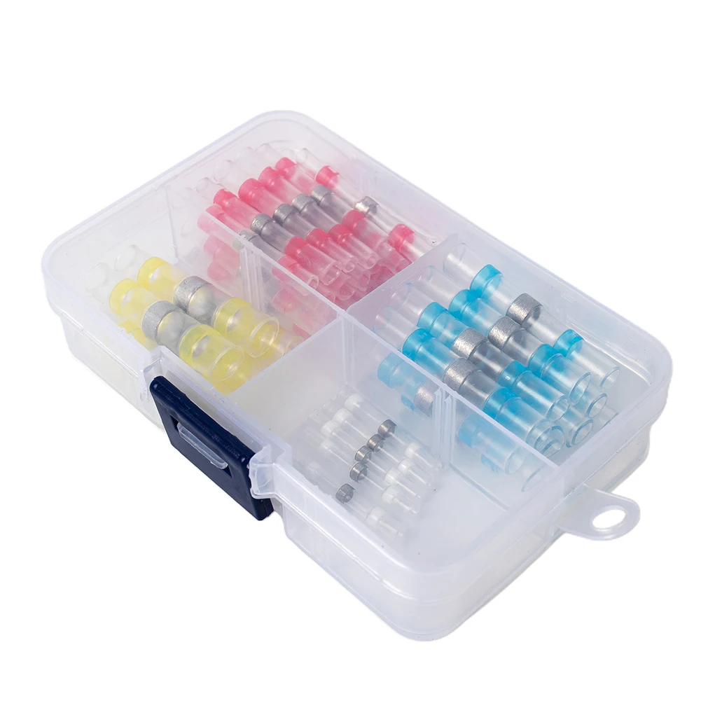 50PCS Solder Seal Sleeve Kit PE Waterproof Solder Wire Connector Set 4.72*2.59*1.06'' 10-26AWG 0.25-4.0mm2 Heat Shrink Electric
50PCS Solder Seal Sleeve Kit PE Waterproof Solder Wire Connector Set 4.72*2.59*1.06'' 10-26AWG 0.25-4.0mm2 Heat Shrink Electric