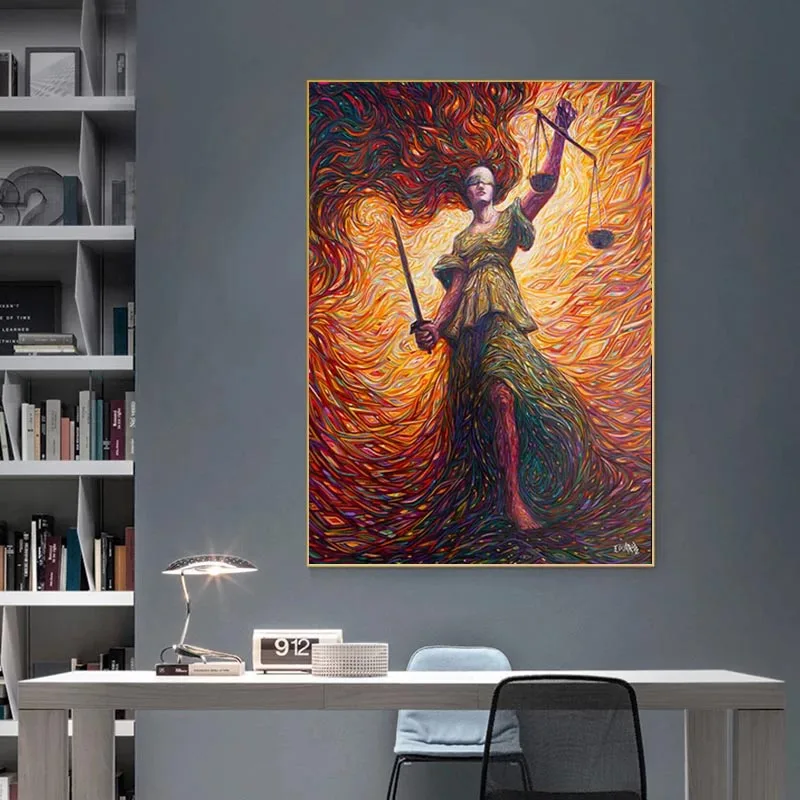 Abstract Oil Painting "Goddess of Justice" Wall Art Modern Living Room Hand Paint Oil Painting Home Decor Picture Frameless
Abstract Oil Painting "Goddess of Justice" Wall Art Modern Living Room Hand Paint Oil Painting Home Decor Picture Frameless
