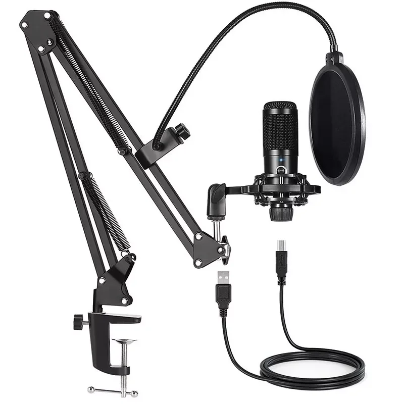 2022 M1PRO 192KHZ/24BIT Professional USB Condenser Microphone Bundle Kit with Adjustable Scissor Arm Stand Shock Mount For
2022 M1PRO 192KHZ/24BIT Professional USB Condenser Microphone Bundle Kit with Adjustable Scissor Arm Stand Shock Mount For
