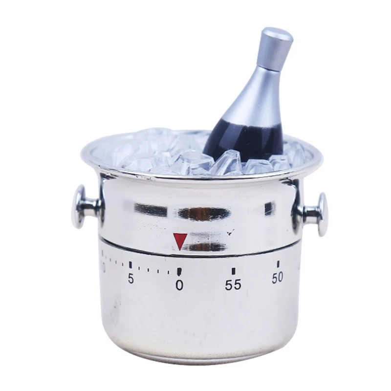 for Creative Wine Cooler Ice Bucket Shaped Kitchen Timer Household 60 Minutes Mechanical Wind-Up for TIME Reminder Cooki
for Creative Wine Cooler Ice Bucket Shaped Kitchen Timer Household 60 Minutes Mechanical Wind-Up for TIME Reminder Cooki