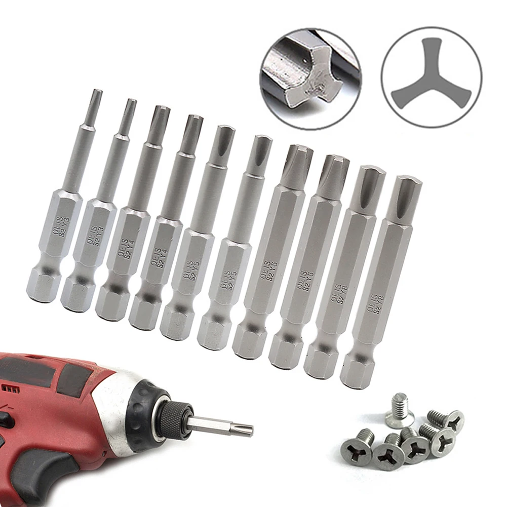 10Pcs 50mm Y Shaped Screwdriver Bits 6.35mm Hex Shank Y Type Bit Y3 Y4 Y5 Y6 Y8 Herramientas Multifuncionales Destornillador
10Pcs 50mm Y Shaped Screwdriver Bits 6.35mm Hex Shank Y Type Bit Y3 Y4 Y5 Y6 Y8 Herramientas Multifuncionales Destornillador