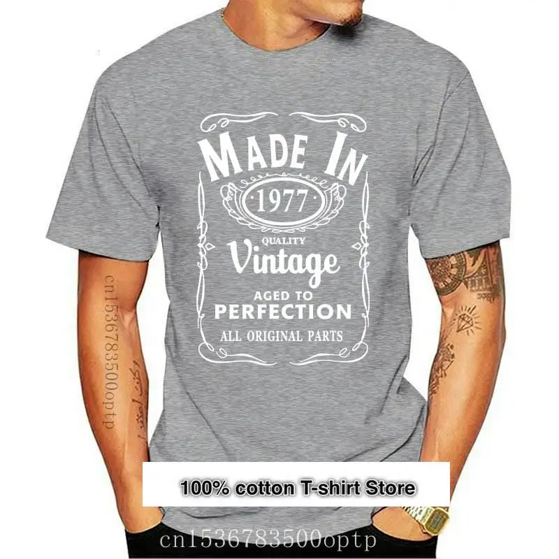 Ropa hecha en 1977 para hombre, camiseta de recién nacido 39 años de edad, regalo divertido Vintage, camisetas
Ropa hecha en 1977 para hombre, camiseta de recién nacido 39 años de edad, regalo divertido Vintage, camisetas