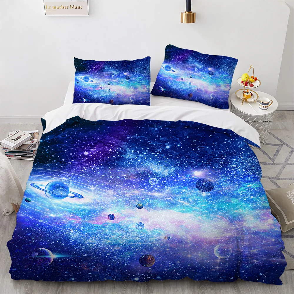 Starry Sky Duvet Cover Set Outer Space Earth Set Double Queen King Size 2/3pcs Polyester Comforter Cover for Kids Galaxy Bedding
Starry Sky Duvet Cover Set Outer Space Earth Set Double Queen King Size 2/3pcs Polyester Comforter Cover for Kids Galaxy Bedding