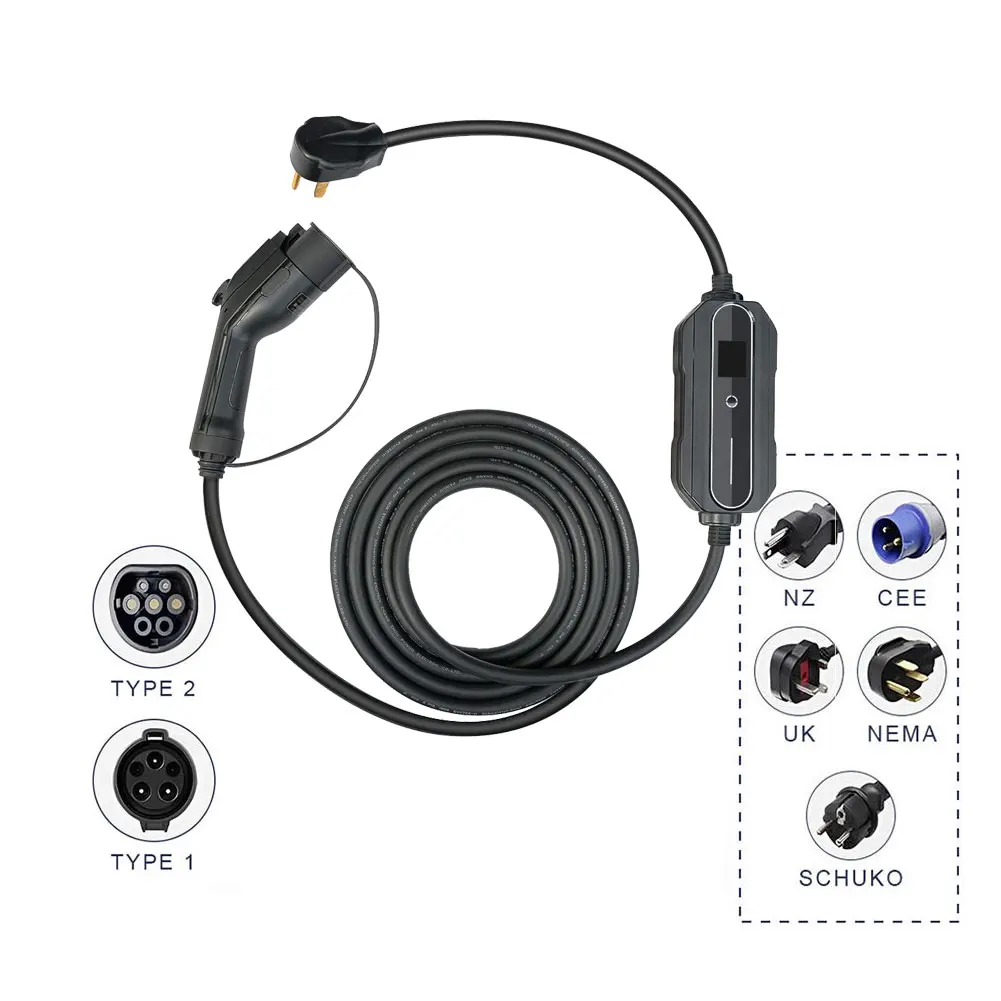 Portable electric vehicle charger portable charging station for car portable movable ev charger level 2 with ce and rohs
Portable electric vehicle charger portable charging station for car portable movable ev charger level 2 with ce and rohs