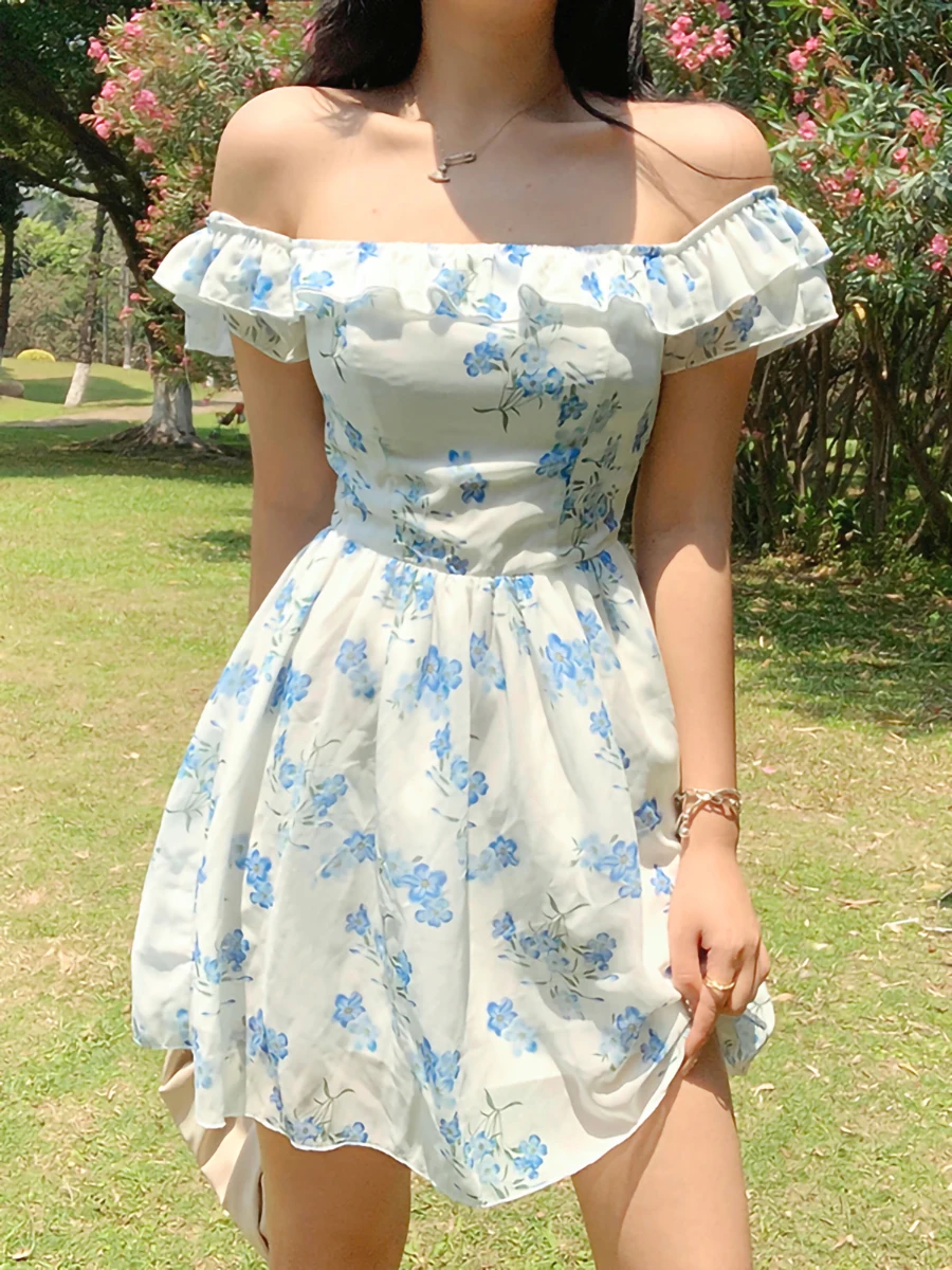 Womens Summer Floral Dress Ruffles Sleeve Off Shoulder Flowers Printing High Waist Mini Party Dresses Beach Outfit Clothes
Womens Summer Floral Dress Ruffles Sleeve Off Shoulder Flowers Printing High Waist Mini Party Dresses Beach Outfit Clothes