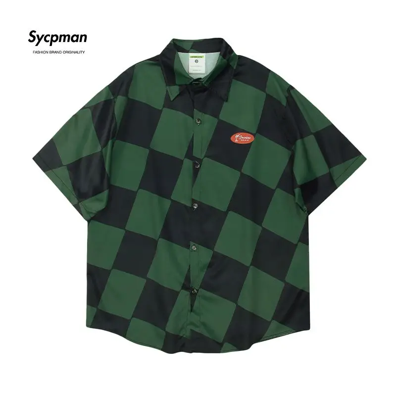 Oversize Printing American Contrast Check Print Spring / Summer 2022 New Mens Womens Casual Shirt Plaid Vintage Lattice
Oversize Printing American Contrast Check Print Spring / Summer 2022 New Mens Womens Casual Shirt Plaid Vintage Lattice