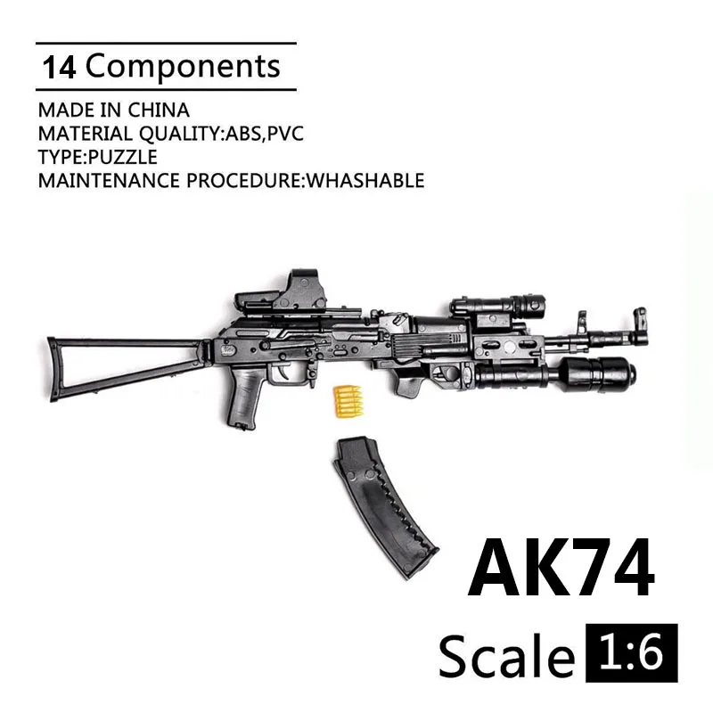 1:6 AK74 Штурмовая винтовка 1/6, оружие солдатика, пластиковая пушка в сборе, модель для 12-дюймовой экшн-фигурки, игрушка
1:6 AK74 Штурмовая винтовка 1/6, оружие солдатика, пластиковая пушка в сборе, модель для 12-дюймовой экшн-фигурки, игрушка