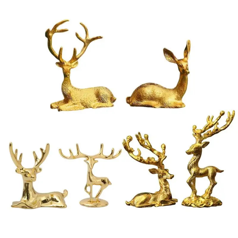 Reindeer Figurine One Pair Nordic Style Elk Electroplating Sitting Standing Deer Statues Creative Craft Elk Figurines Ornaments
Reindeer Figurine One Pair Nordic Style Elk Electroplating Sitting Standing Deer Statues Creative Craft Elk Figurines Ornaments