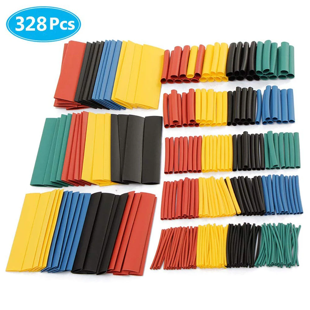 328 Pieces Heat Shrink Tubing Wrapping Sleeves Flame-retardant Electrical Wire Cable Wrap Protecting DIY Professional
328 Pieces Heat Shrink Tubing Wrapping Sleeves Flame-retardant Electrical Wire Cable Wrap Protecting DIY Professional