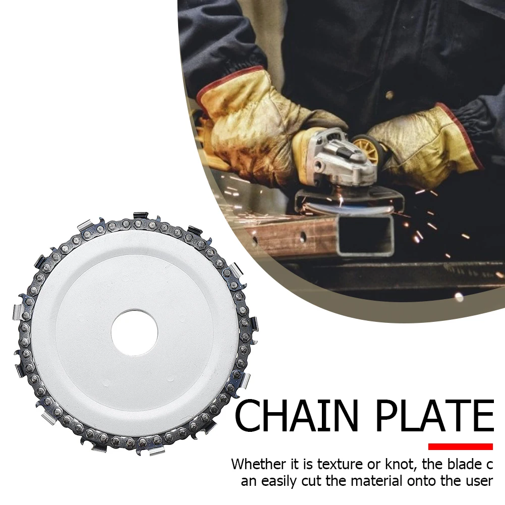 4.5 inch 13 Tooth Woodworking Tools Grinder Chain Wood Carving Disc for Angle Grinder Teeth Sharpener Chainsaw Plate for Curving
4.5 inch 13 Tooth Woodworking Tools Grinder Chain Wood Carving Disc for Angle Grinder Teeth Sharpener Chainsaw Plate for Curving