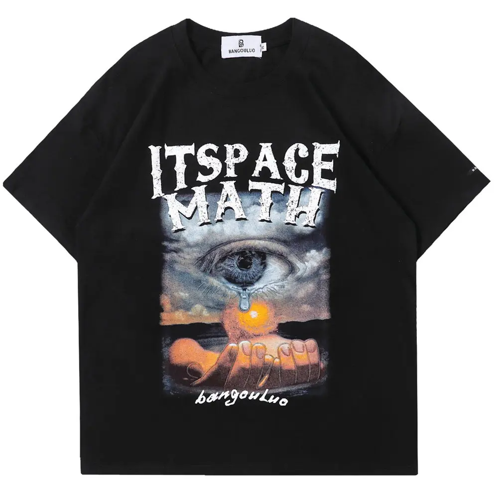T Shirt for Men Goth Punk Eye of God Cotton O-neck Short Sleeve T-shirts Streetwear Harajuku Casual Hip Hop Oversized T-shirt
T Shirt for Men Goth Punk Eye of God Cotton O-neck Short Sleeve T-shirts Streetwear Harajuku Casual Hip Hop Oversized T-shirt